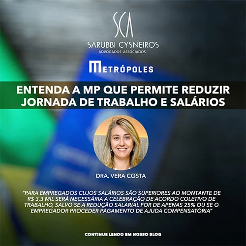 Entenda a MP que permite reduzir jornada de trabalho e salários