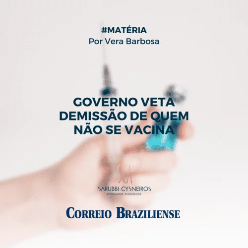 Governo veta demissão de quem não se vacina